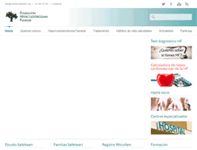 Tablet Screenshot of colesterolfamiliar.org